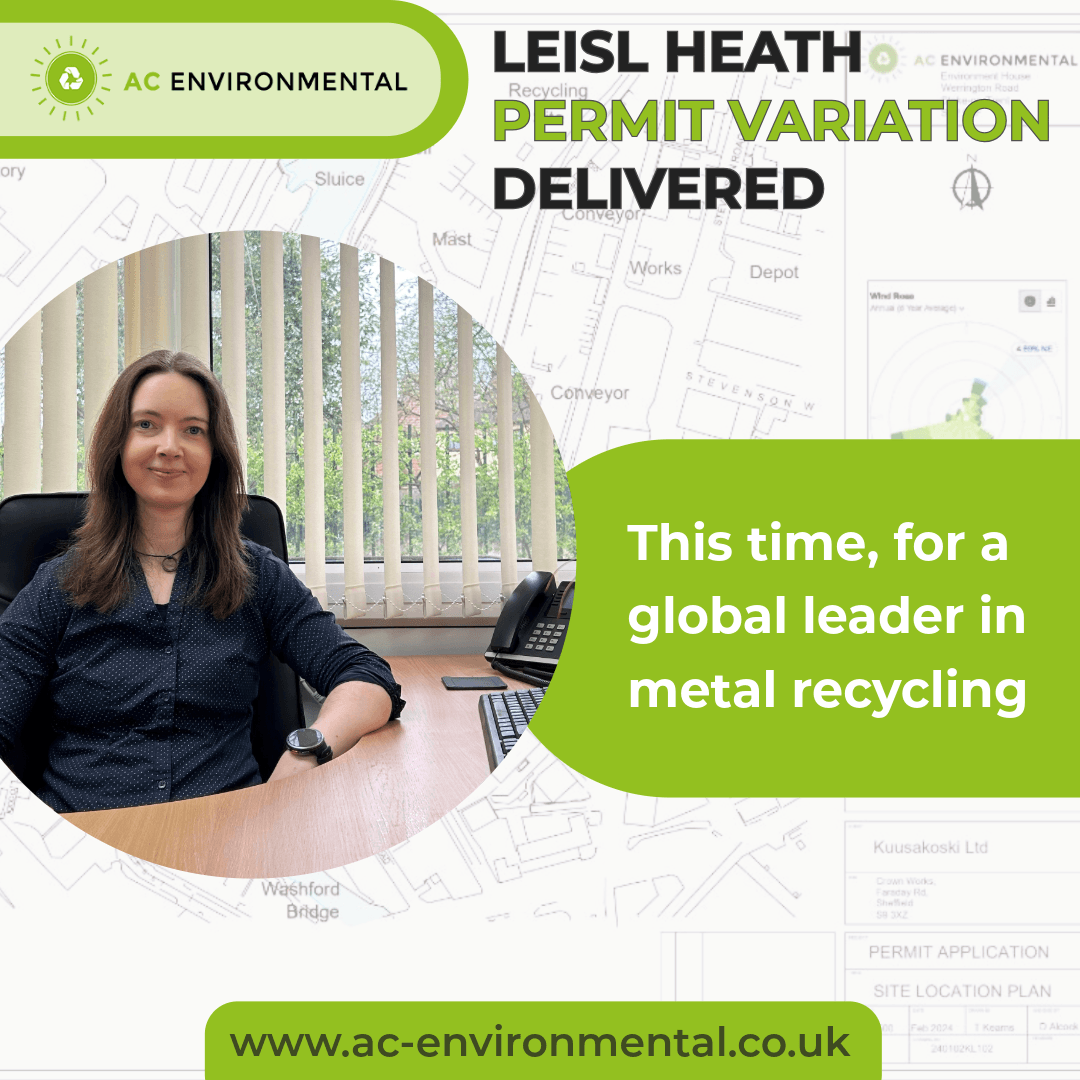 Kuusakoski Sheffield metal recycling site – AC Environmental permit variation announcement