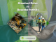 Standard Rules vs Bespoke Environmental Permits featured image showing an Environment Agency inspector using a tablet checklist, with diamond cut‑outs of a waste transfer site and a two‑person site inspection, a translucent checklist icon overlay, green and grey colour panels, and the AC Environmental logo at the bottom.