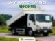 White waste‑carrier truck parked on a rural road symbolising the 2027 waste‑carrier reforms and new competence permit system in England.